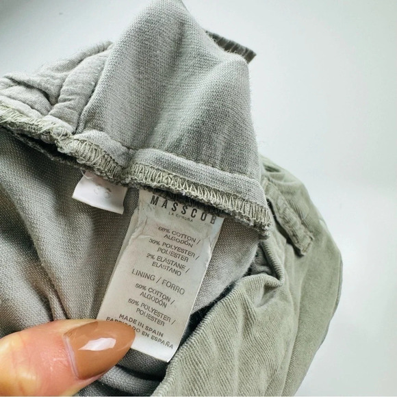 MASSCOB Made In Spain Sage Green Corduroy Straight Leg Pants Size 6 - Picture 9 of 12